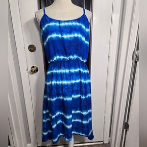 Studio Y High Low Spaghetti Strap Dress Pullover Sz Large
